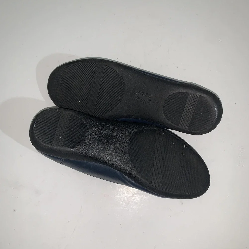 Naturalizer Ballet Flats Shoes Womens Size 9.5 Flexy Blue Leather Comfort Casual
